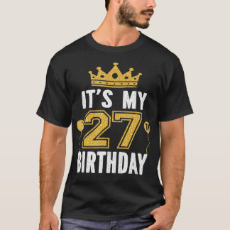 Camiseta É o meu 27º presente de aniversário para um homem