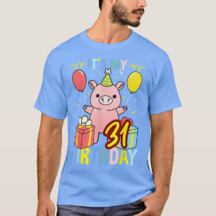Camiseta É o meu 31º Aniversário do Pig Lover