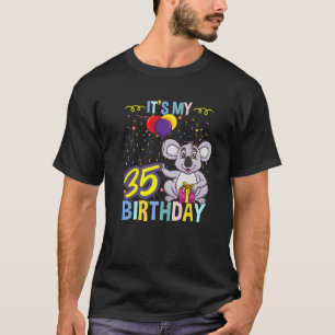 Camiseta É O Meu 35º Aniversário Amante de os animais Koala