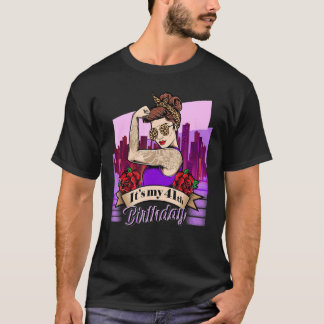 Camiseta É o meu 41º aniversário Design do Leopardo
