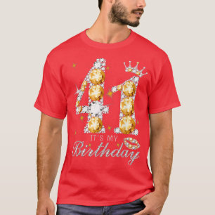 Camiseta É o meu 41º aniversário Rainha de 41 anos Calçados