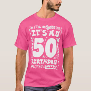 Camiseta É O Meu 50º Aniversário Com Hip Hop E Rua De Grafi