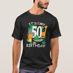 Camiseta É o meu 50º Aniversário Zoológico Feliz Dia B