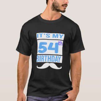 Camiseta É o meu 54º aniversário