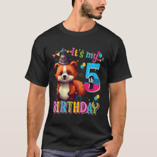 Camiseta É O Meu 5 5 Panda Vermelha
