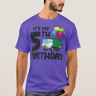 Camiseta É o meu 5 Aniversário de Lixo do Caminhão de Lixo