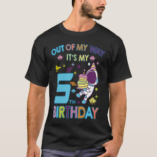 Camiseta é o meu 5 de aniversário do astronauta.