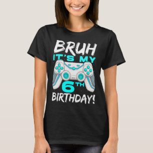 Camiseta É o meu 6º aniversário 6 anos de idade Aniversário