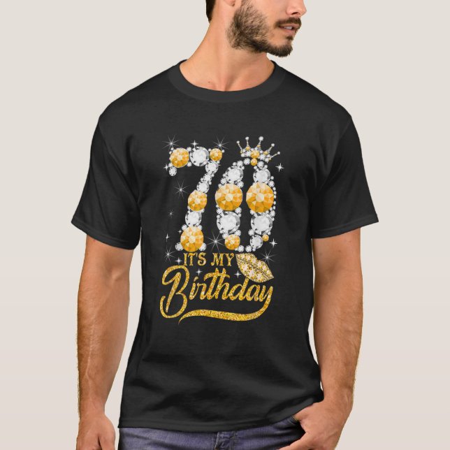 Camiseta É o meu 70 Aniversário Rainha 70 anos Calçados (Frente)