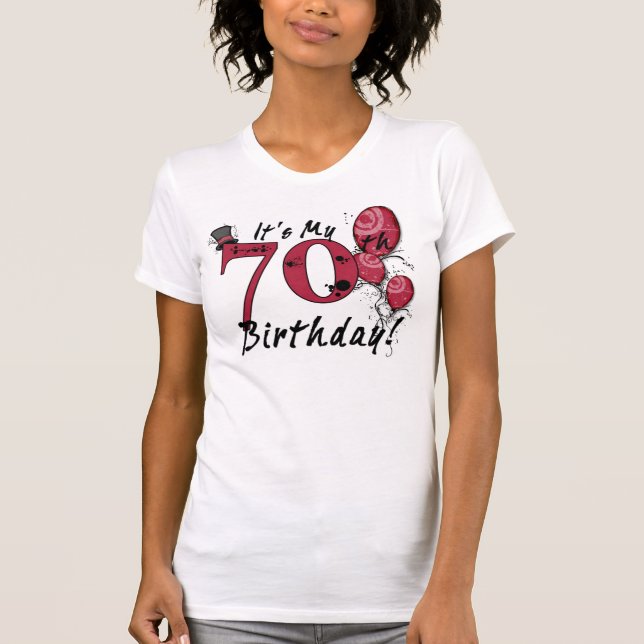 Camiseta É o meu 70 de celebrações de aniversário (Frente)