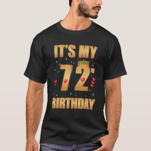 Camiseta É o meu 72º aniversário, 72 anos, 72º aniversário