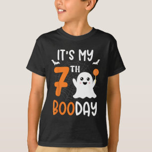 Camiseta É o meu 7 de Dia das Bruxas Bonito, Aniversário B