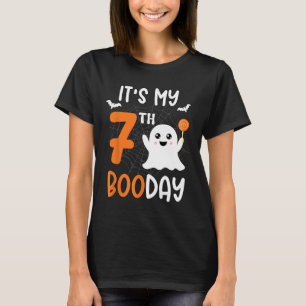 Camiseta É o meu 7 de Dia das Bruxas Bonito, Aniversário B