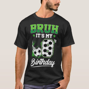 Camiseta É o meu 8º aniversário Menino fã de esportes 8 ano