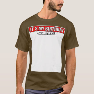 CAMISETA É O MEU ANIVERSÁRIO