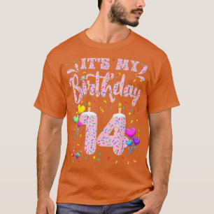 Camiseta É O Meu Aniversário 14 Feliz De Noiva Feliz 14 Ano