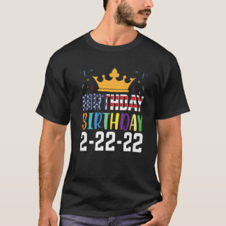 Camiseta É O Meu Aniversário, 22-22-2022, Segundo De Fevere