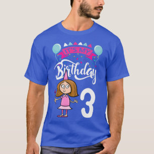 Camiseta É o meu aniversário 3 Themed Fairy Birthday