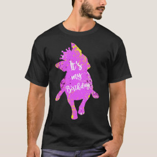 Camiseta É O Meu Aniversário, Boston Terrier Dog Watercol