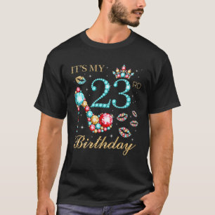 Camiseta É o meu aniversário de 23 anos, bonitinho de 23