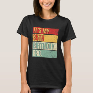 Camiseta É o meu aniversário de 35 anos, Rei Rainha de 35 a