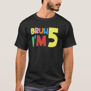 Camiseta É o meu aniversário de 5, tenho 5 anos
