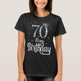 Camiseta É o meu aniversário de 70 70 anos de idade de 70