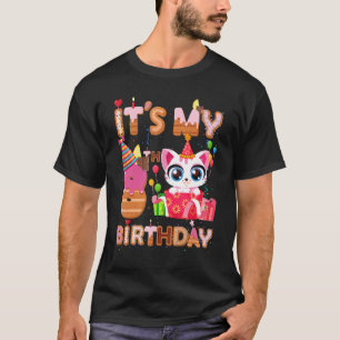 Camiseta É o meu aniversário de 8 anos.