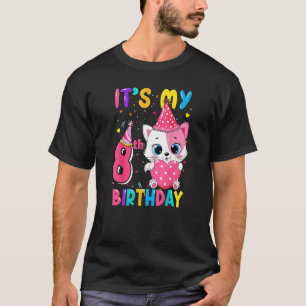 Camiseta É o meu aniversário de 8 anos.