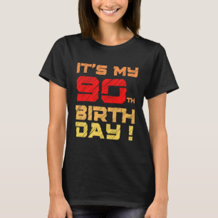 Camiseta É o meu aniversário de 90 BirthDay para Homens Mul