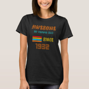 Camiseta É o meu aniversário de 90 desde 1932 para homens o