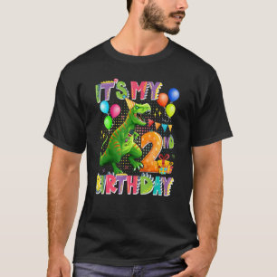 Camiseta É o meu Aniversário de criança de Dinossauros segu