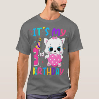 Camiseta É O Meu Aniversário De Gato Engraçado Da aniversár