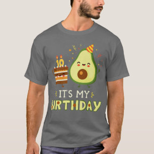 Camiseta É O Meu Aniversário Guacamoles Meican Cuisine Frut