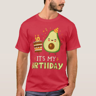 Camiseta É O Meu Aniversário Guacamoles Meican Cuisine Frut