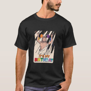 Camiseta É o meu aniversário Jesus Cristo Natal Xmas presen