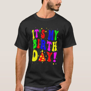 Camiseta É o meu aniversário para mulheres adolescentes rap