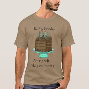 Camiseta É o meu aniversário   Sarcástico engraçado