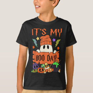 Camiseta É O Meu Booday Day Crianças Cute Ghost Birthday Gh