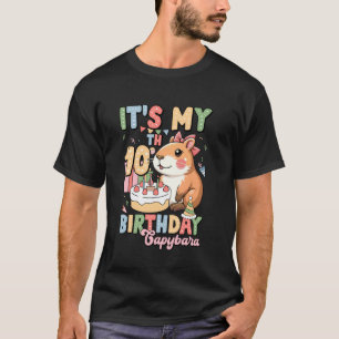 Camiseta É o meu chapéu de 10º aniversário Capivara 10 anos