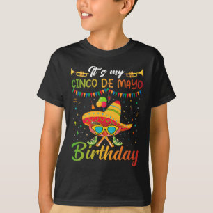 Camiseta É o meu Cinco de Mayo Birthday Cinco de Mayo