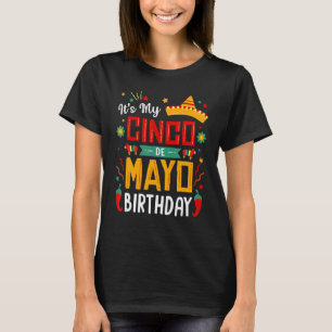 Camiseta É o meu Cinco de Mayo Festa de aniversário 2