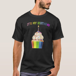 Camiseta É O Meu Cupcake Seco Humor Arco-Íris
