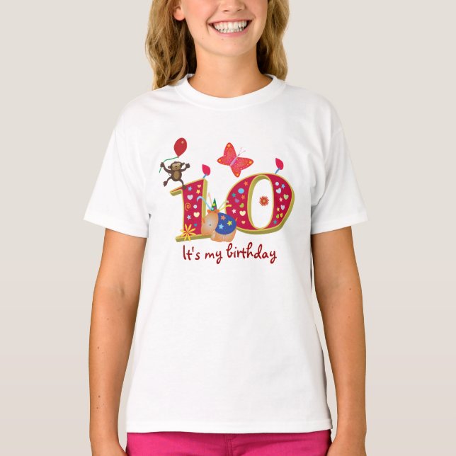 Camiseta É o meu décimo aniversário (Frente)