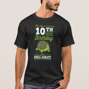 Camiseta É o meu décimo aniversário, deixa a tartaruga rasg
