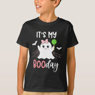 Camiseta É o Meu Dia do Boo Fofo Fantasma de Aniversário de
