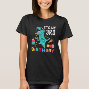 Camiseta É o meu Dinossauro aniversário de 3 anos Legal, 3