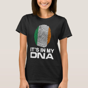 Camiseta É O MEU DNA NO Dedo da Pegada Orgulho Nacional Ban