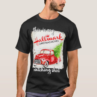 Camiseta É o meu filme de Natal de Hallmark assistindo cami