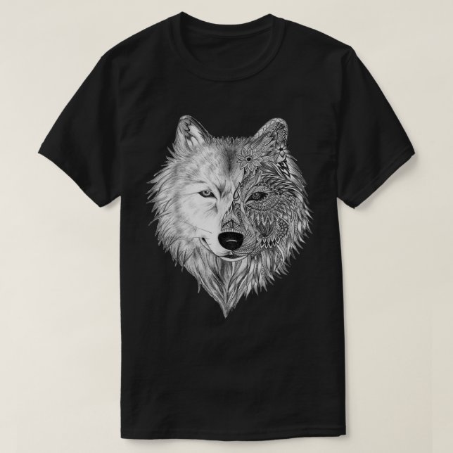 Camiseta é o meu lobo T-Shirt (Frente do Design)
